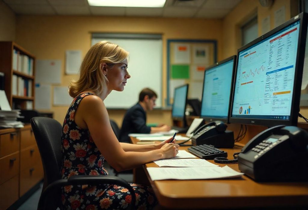 Educators engaging with cloud-based software in a smart campus setting – showcasing digital transformation of school with edtech integration.