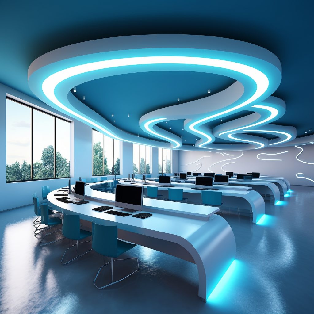 futuristic classroom